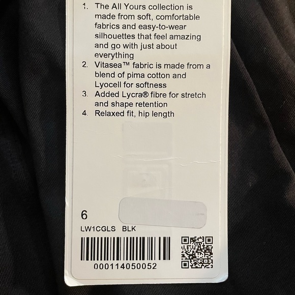 Lululemon All Yours tank size 6 black - Picture 7 of 7